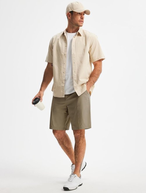 Libin Men's Golf Shorts - Classic Fit, Quick Dry & Lightweight for All-Day Comfort | Summer Casual Wear