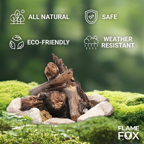 Flamefox Fire Cubes 96pcs - Quick Lighting Fire Starter for Fireplace, Wood Stove, BBQ, Camping - Easy Ignition, Long & Clean Burning, Weather Resistant Fire Lighter