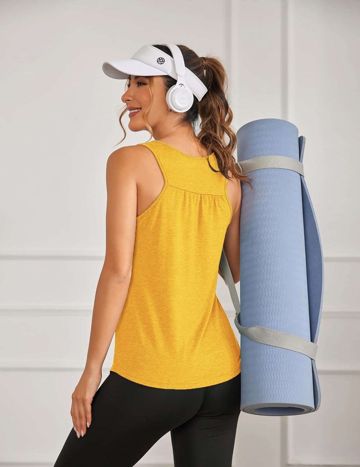 PINSPARK Workout Tops for Women - Lightweight Racerback Tank Tops | 2-Pack Athletic Gym Shirts, S-3XL