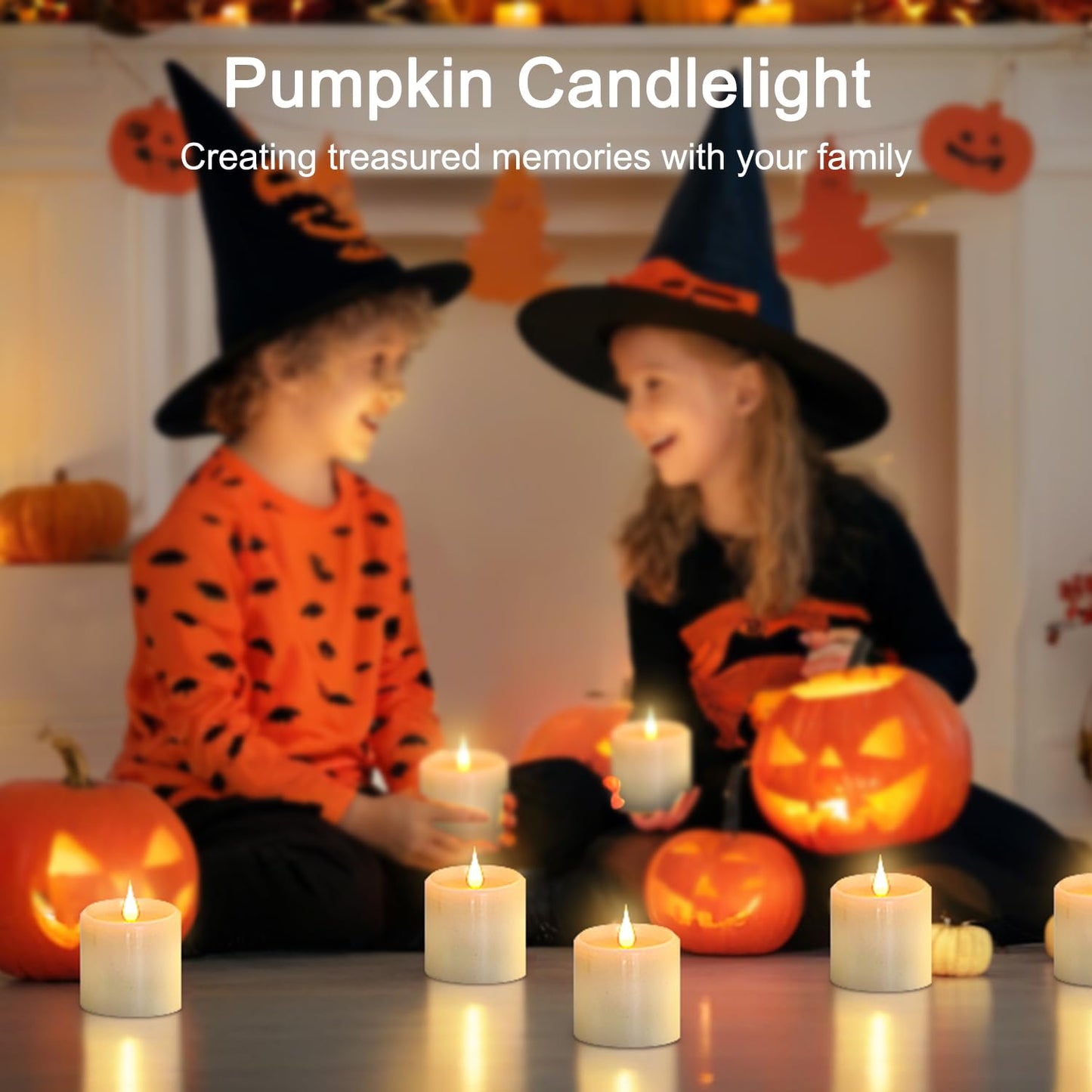 Flickering Flameless Candles, 3D Moving Flame Battery Operated Candles with Timer and Remote, Last 600+ Hours Flameless Candles, Fake Candles, Real Wax Pillar Electric LED Candle 3"x3" 2 Pack