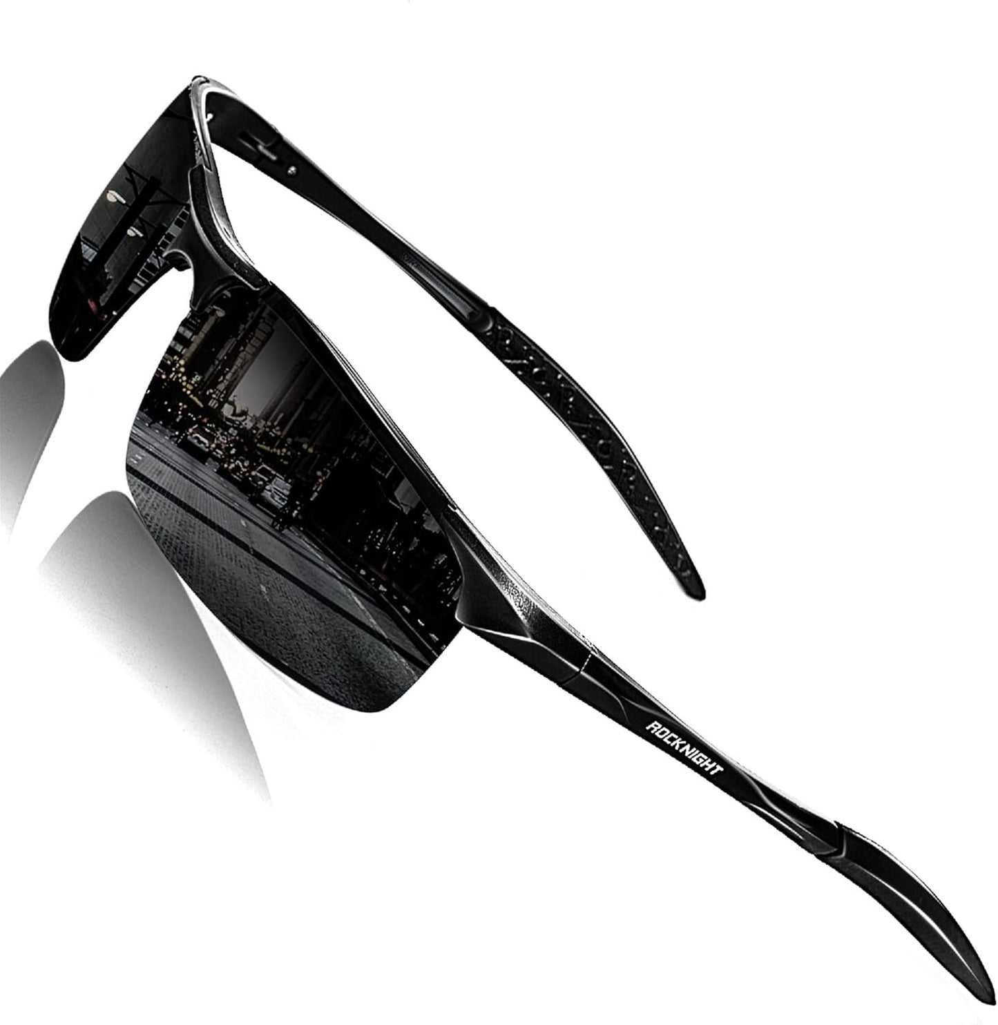 ROCKNIGHT HD Polarized Sunglasses - Ultra-Light UV400 Protection for Golf & Fishing Outdoors