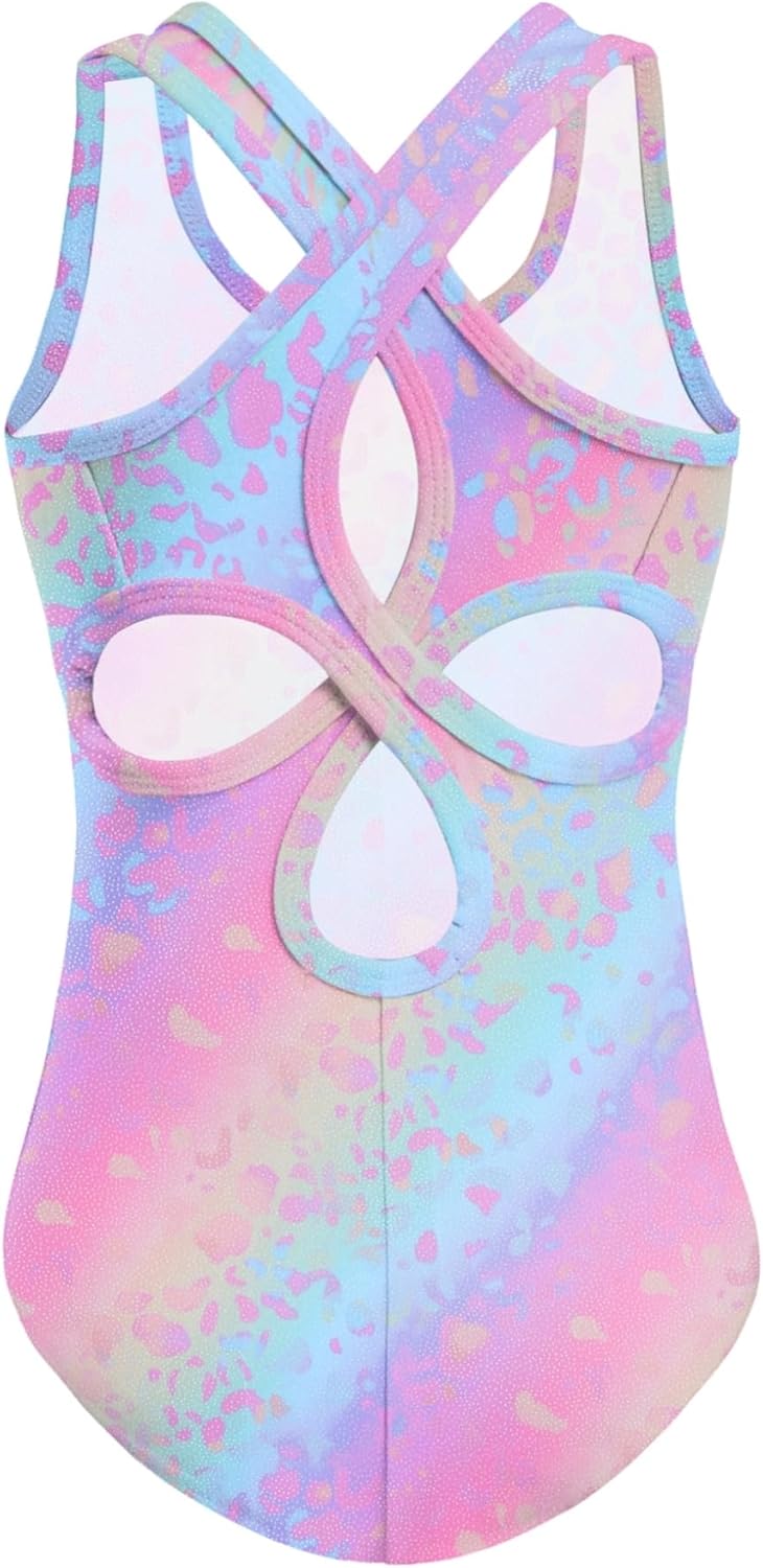 Zaclotre Ballet Leotard for Girls - Hollow Back Sleeveless Dance Outfit | Comfortable Gymnastics Bodysuit