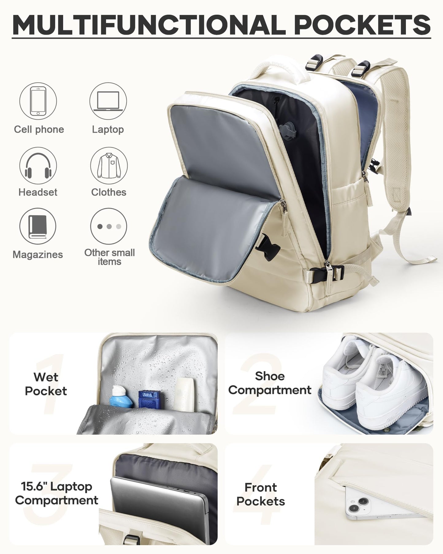 coofay Vacuum Backpack Travel with Pump Vacpack Travel Backpack with Vacuum System Mochila de Viaje Compresion al Vacio Easyvacpack Airbag Backpacks for Traveling Carry on Luggage
