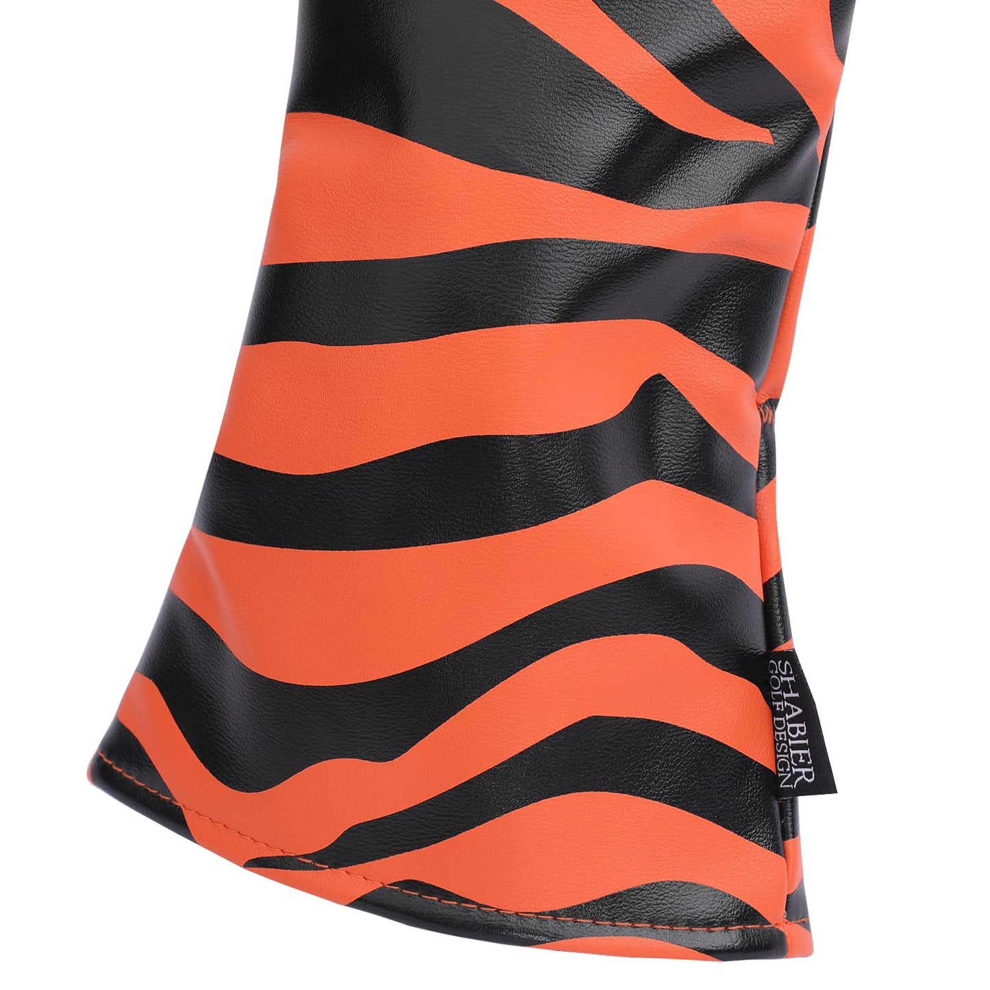 SHABIER Orange Golf Driver Headcover with Tiger Design for Golf Driver Club