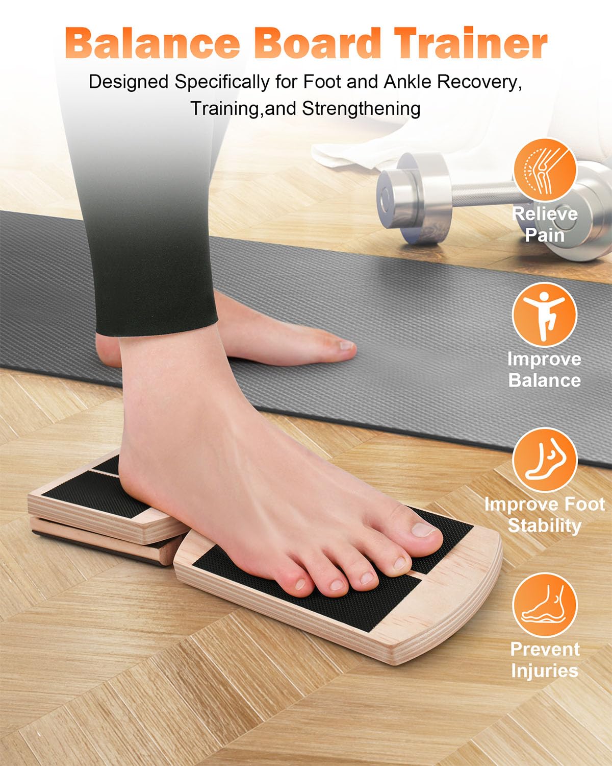 Ankle Foot Strengthener & Single Leg Balance Board