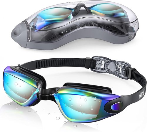 Aegend Swim Goggles - No Leak Design for Full Protection | Adult & Youth Sizes Available