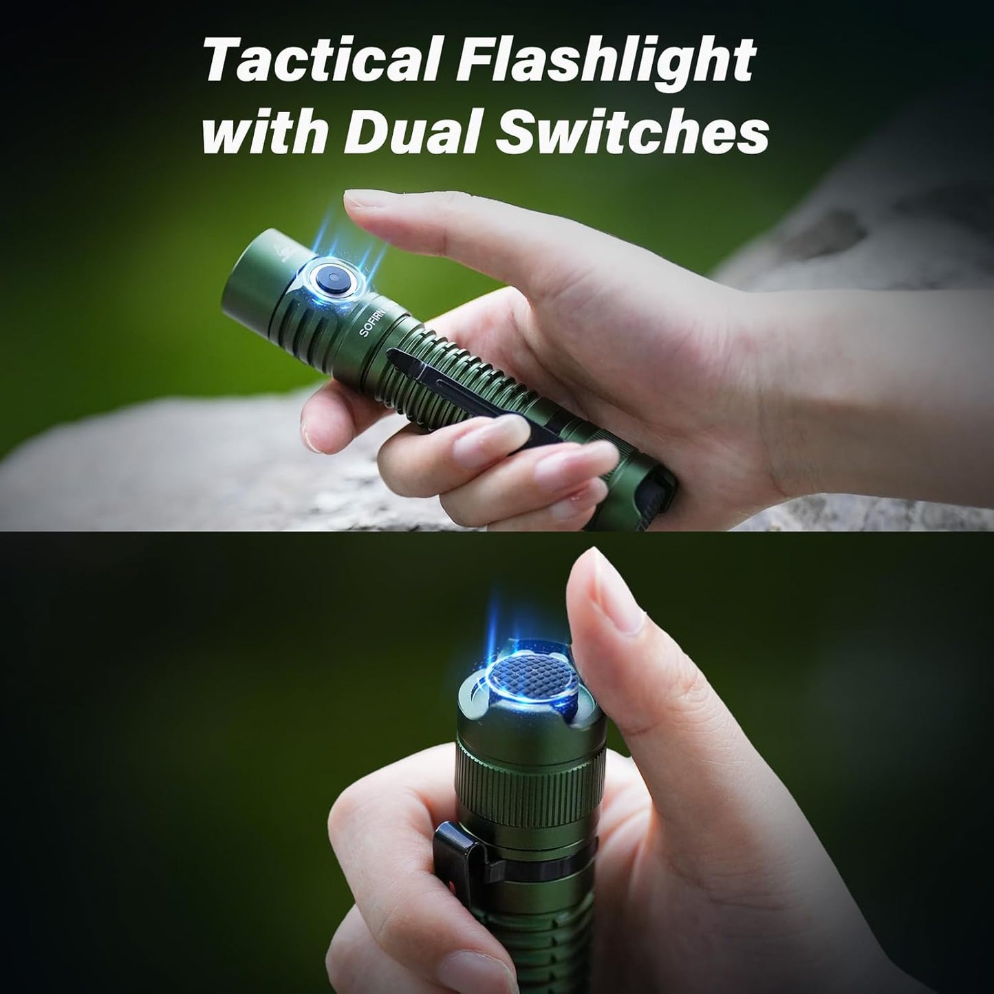 2000 Lumen Rechargeable Tactical Flashlight - Sofirn SP31 V3.0, IP68 Waterproof, EDC & Emergency Ready