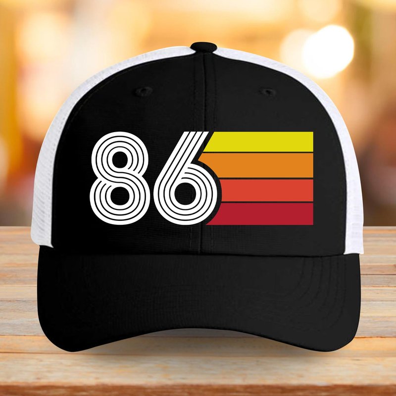 TOBYOVU 40th Birthday Hat Men Women - 40th Birthdays Gifts - 1986 Birthday Decorations for Men Women - 40 Years Old Gifts Retro Trucker Hat - 40 Years Birthdays Hat