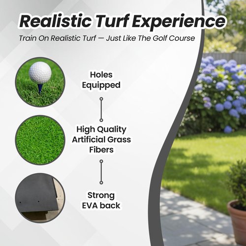 Bluroz Premium Golf Mats - Mini Golf Hitting Mats for Putting & Chipping - Indoor & Outdoor Golf Turf Mat