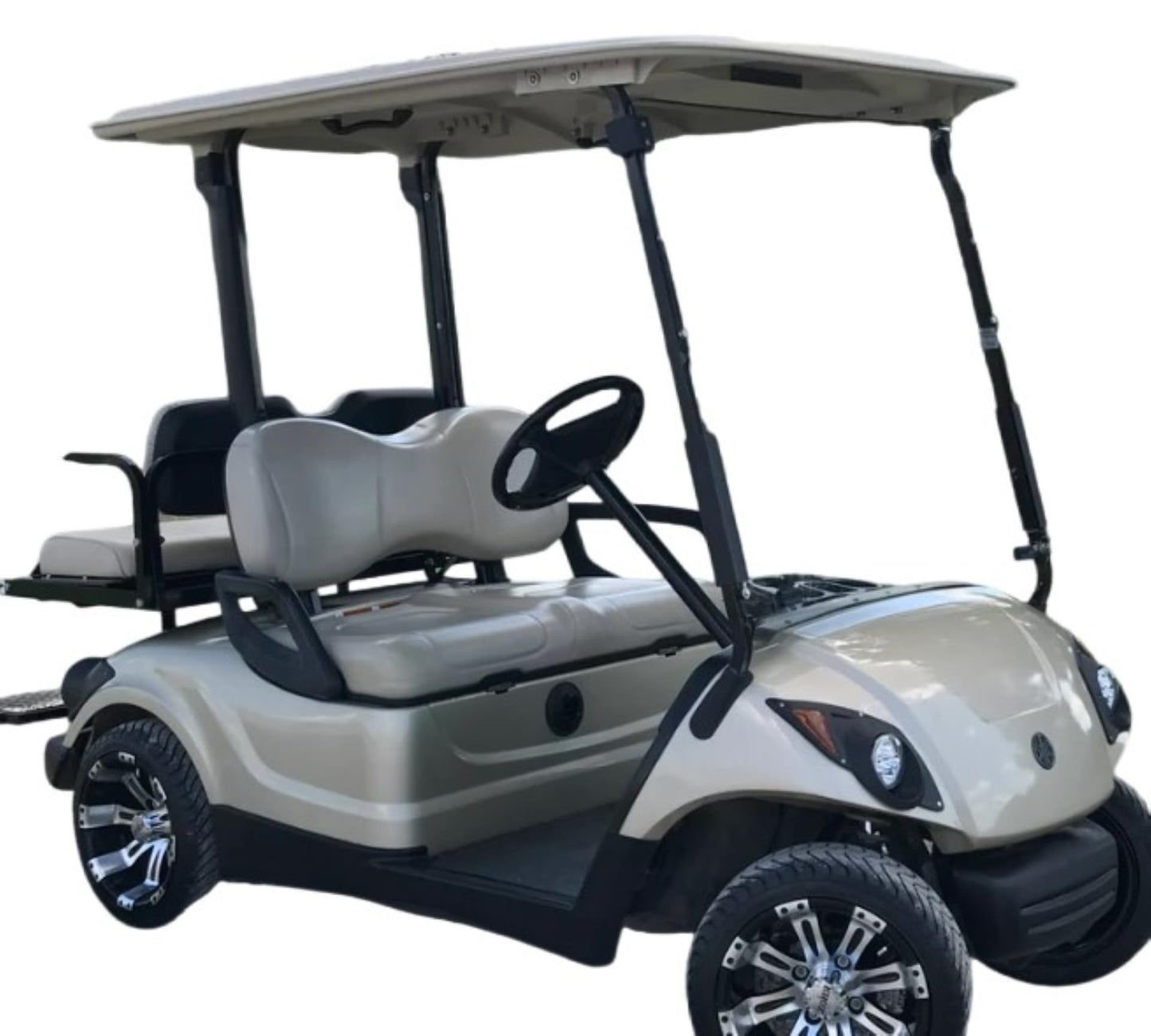 For Yamaha G29 2007-2016 Regular Golf Cart Front Seat Cover and Backrest Outer Leather (Slate gray/Thickened)