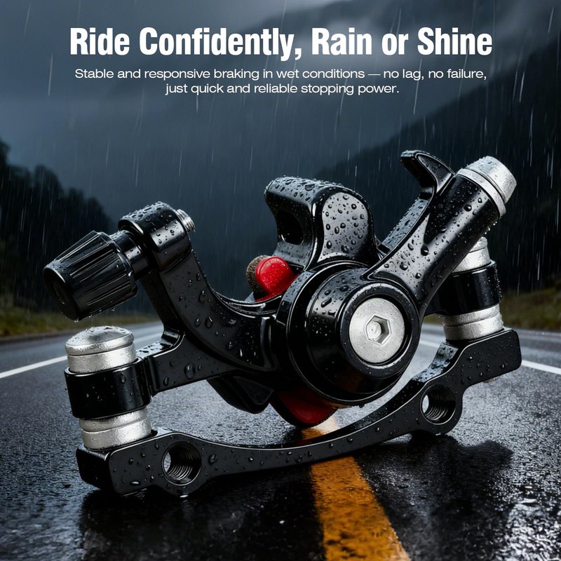 OAMCE Bike Disc Brake Caliper – Aluminum Mechanical Front and Rear Calipers, Durable Bicycle Brake Replacement Kit Compatible with Road Bikes, Mountain Bikes, and Folding Bikes