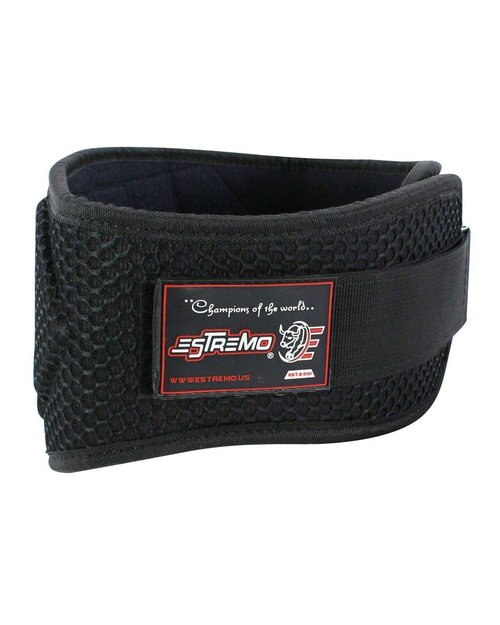 ESTREMO Weight Lifting Back Support(6-Inches-Wide) Belt Neoprene Gym Fitness Training,Functional Cross Training Exercises,Squats,Lumbar,Powerlifting Deadlifts Workout Black X-Large (40"-44")