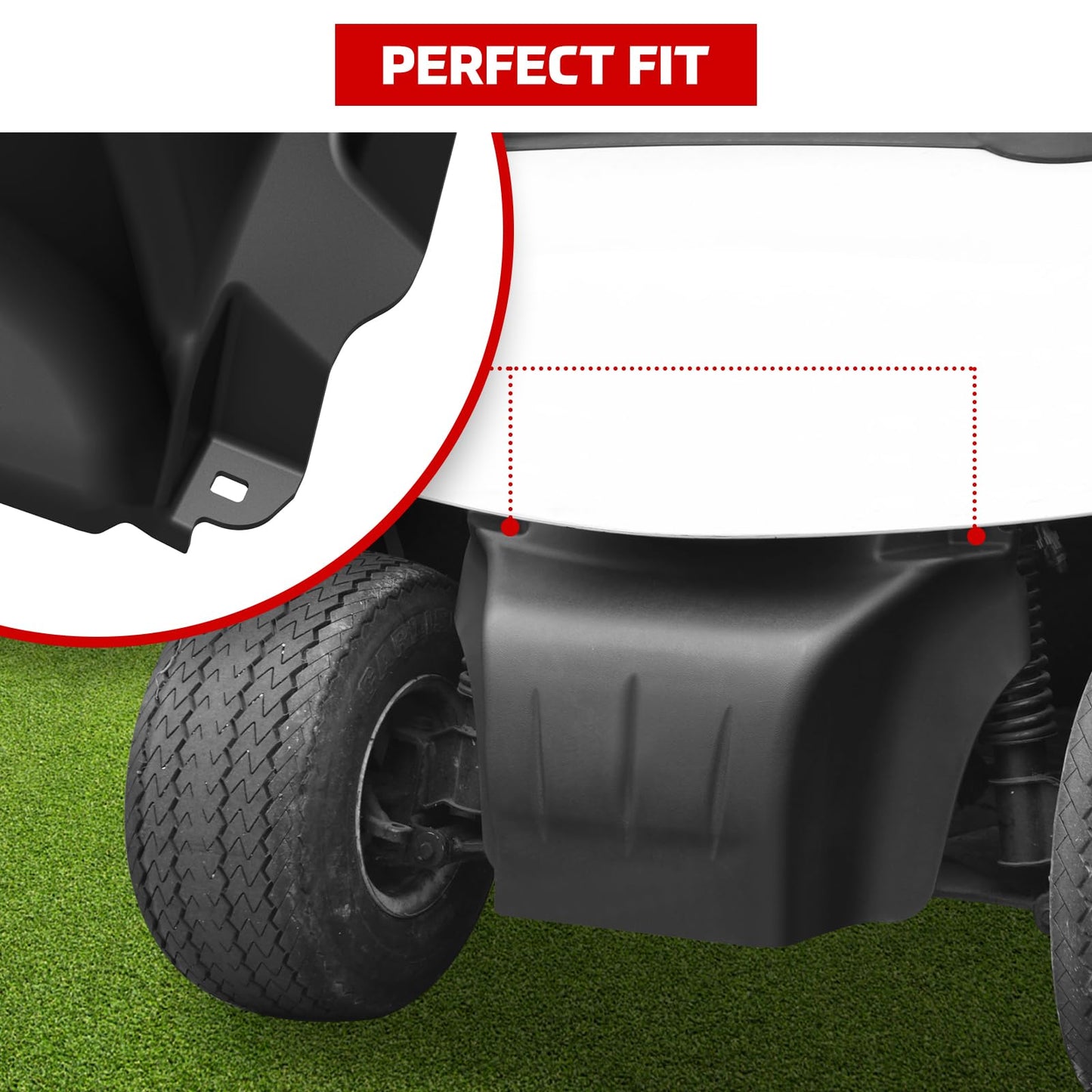 Golf Cart Plastic Front Bumper Cover Compatible with 2008-2015 EZGO RXV Golf, Black Durable Material Front Guard Bumper OEM Style Plastic Bumper for EZGO RXV 2008-2015