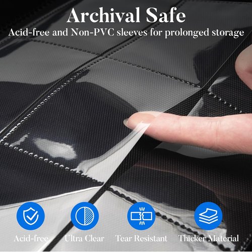 Fabmaker Premium 9 Pocket Card Binder - Sturdy Trading Card Album for 360 Cards | Brown PU Cover