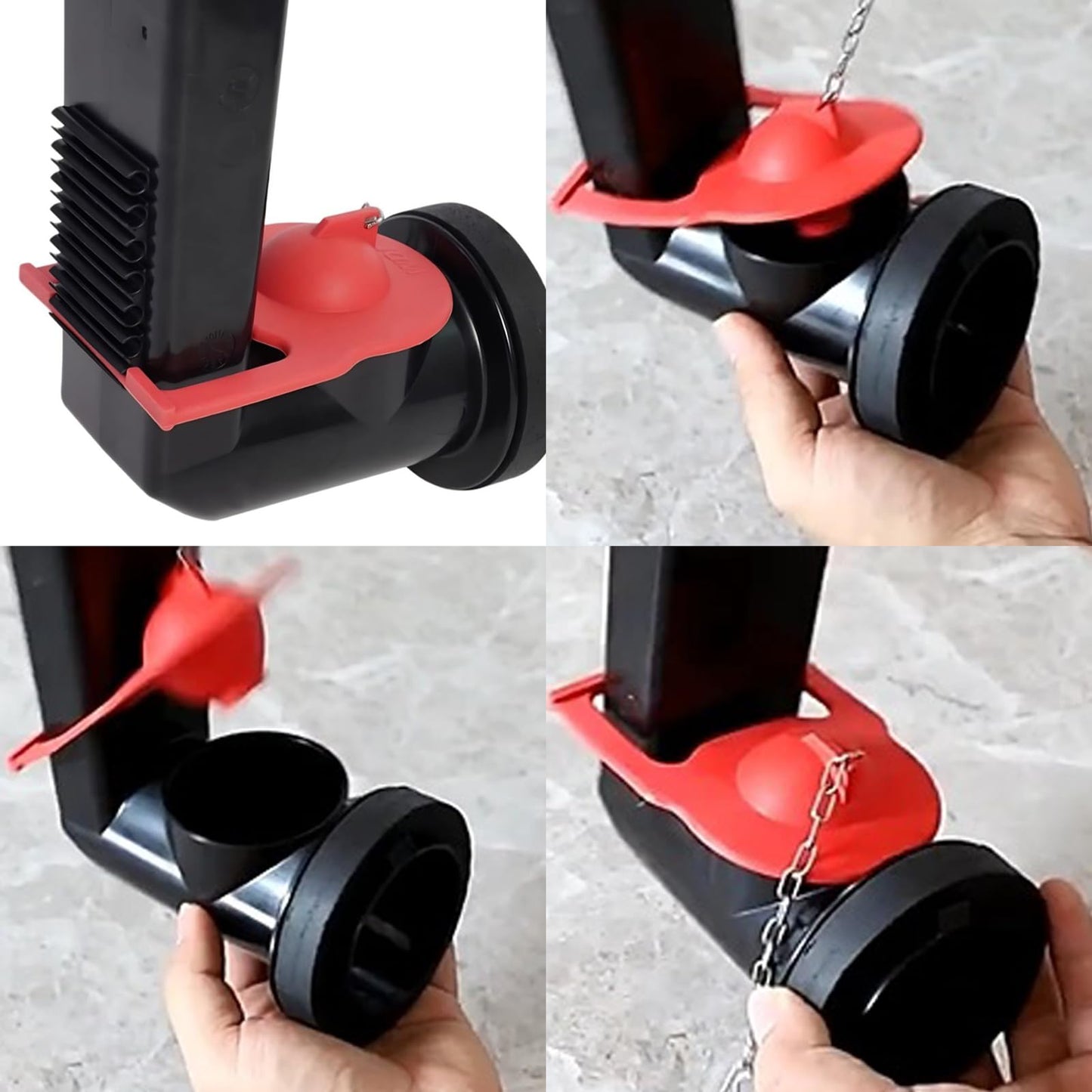 Kohler Toilet Flapper Replacement, Kohler Toilet Tank Parts Replaces Parts 84995 & 1000490 for Kohler Water Saving Red, 2-Pack