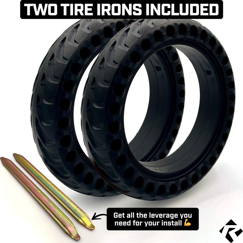 Revere USA Solid Electric Scooter 8.5 inch Tire, 8.5" x 2.0" Tubeless Front or Rear Replacement Honeycomb Rubber Tires Xiaomi m365, Mijia Pro, Gotrax GXL V2, Gotrax XR, 8 1/2'' Wheels Solid Tires 2pc