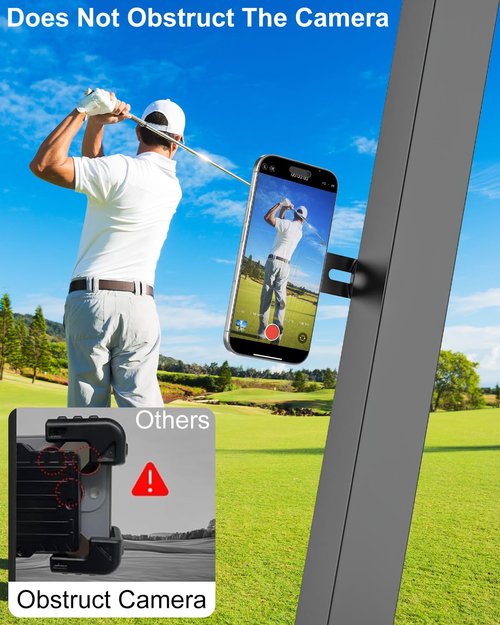 Kolasels Metal Magnetic Phone Mount for Golf Cart, Gym, Laptop, Fridge, EZGO, Club Car, Yamaha, Metal Surface, Magnet Phone Holder, Compatible with iPhone 16/15/14 Pro Max, Galaxy, 4-7" Phones