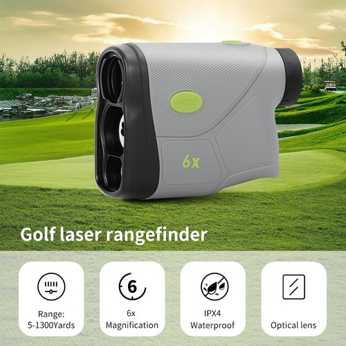 BRESSER Golf Range Finder for Hunter with Slope, 1300Yards Laser Range Finder Golfing, 6X Magnification, Flag Pole Locking Vibration, Golf Accessories & Men's Golf Gift, Tournament Legal