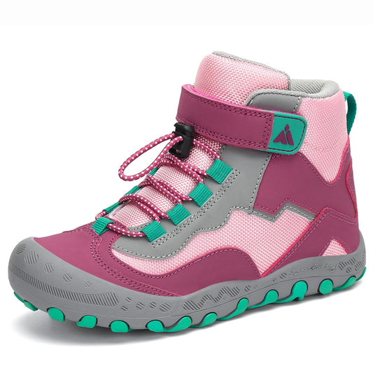 Mishansha Kids Hiking Boots Boys Girls Hiking Shoes Purple 10 Toddler