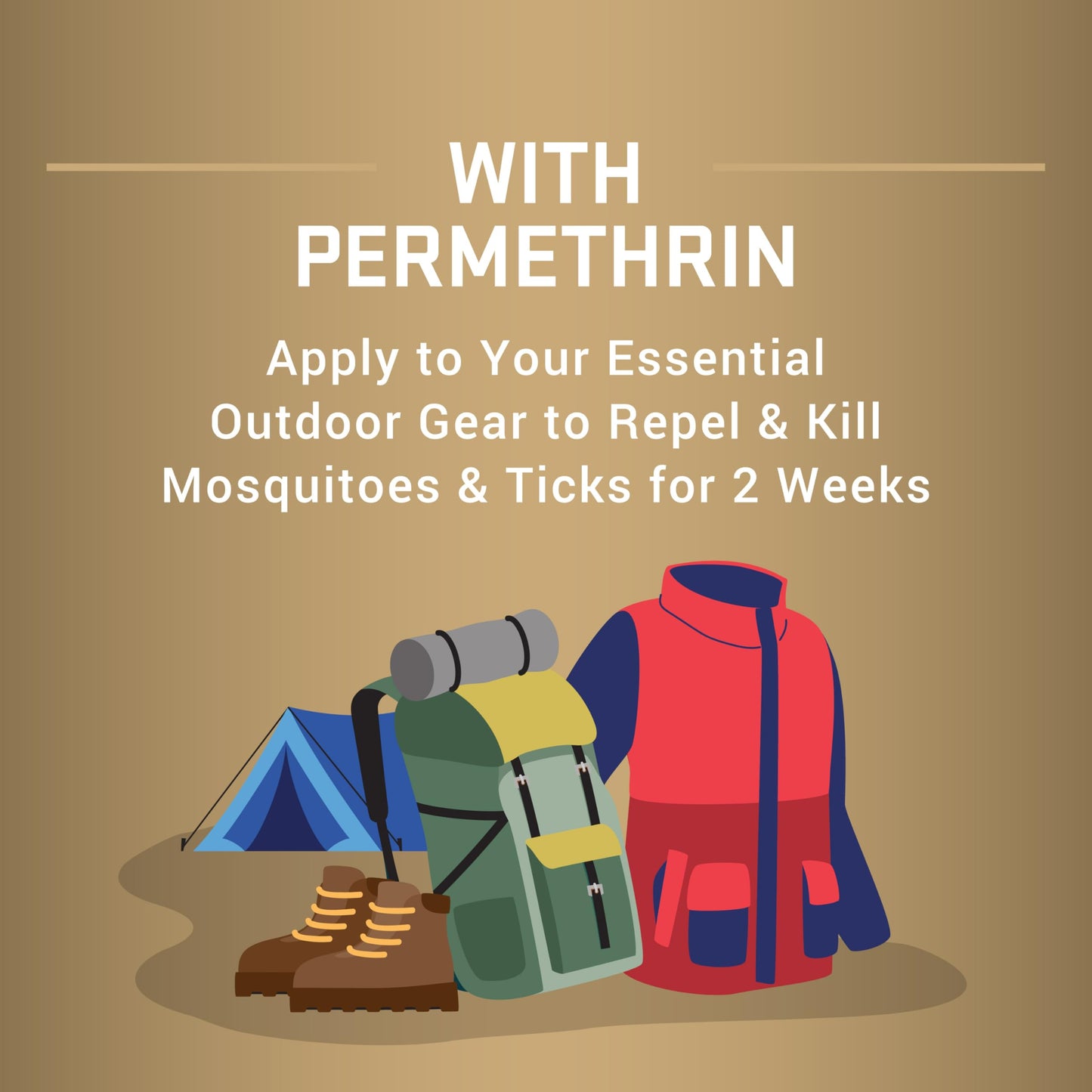 Repel Permethrin Clothing And Gear Mosquito and Insect Repellent, 6.5 Ounces, Aerosol Insect Repellent Bug Spray For Clothing And Gear Including Nets, Tents, Sleeping Bags And Backpacks, 6 Pack