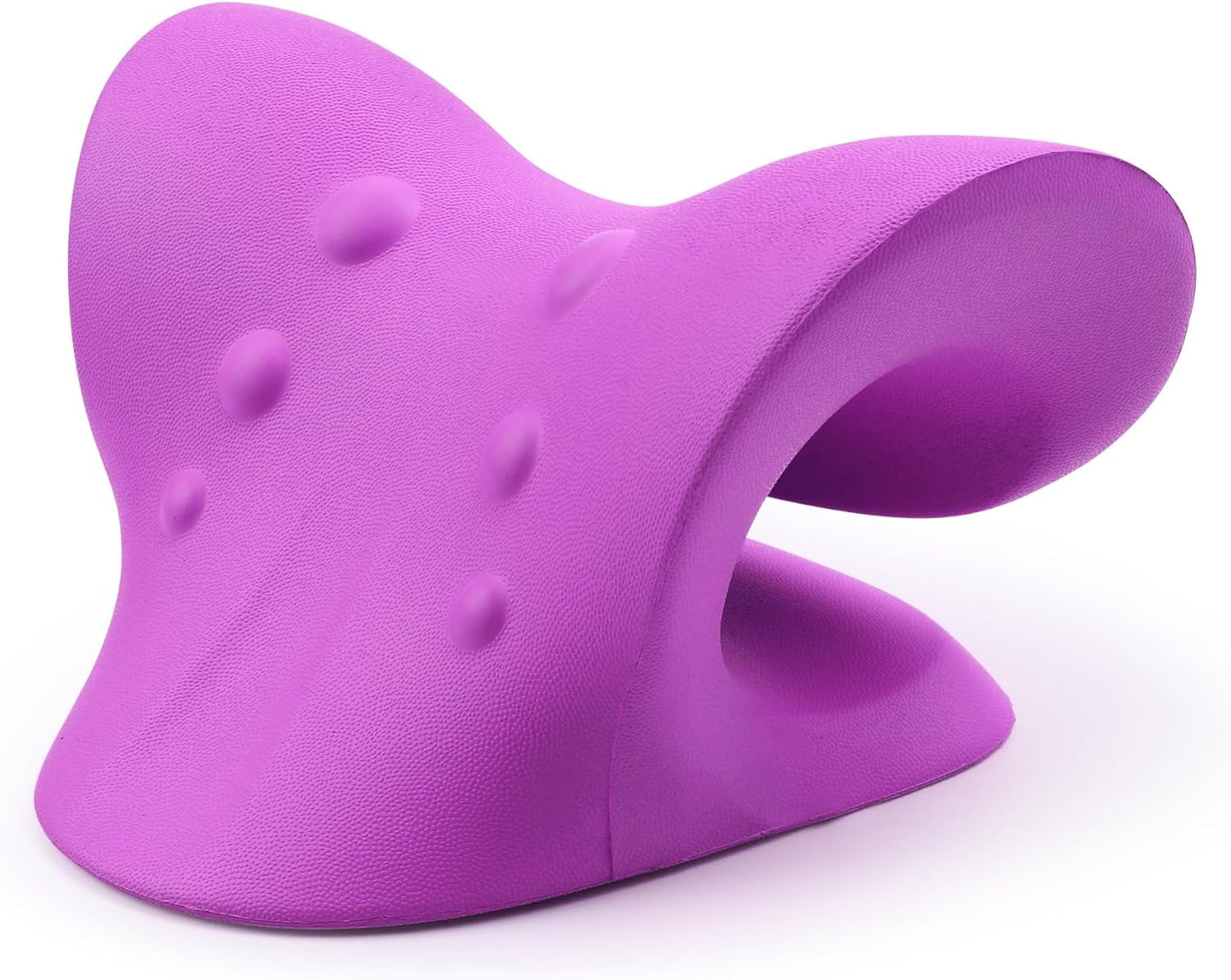 RESTCLOUD Neck and Shoulder Relaxer - Cervical Traction Device for TMJ Pain Relief | Purple Chiropractic Pillow