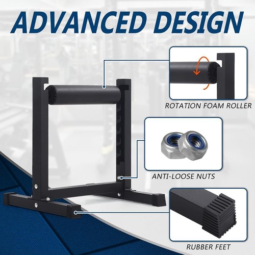 7-Level Adjustable Split Squat Stand Roller - Professional Grade Bulgarian Squats & Single-Leg Lunge Equipment for Enhanced Lower Body Strength Training