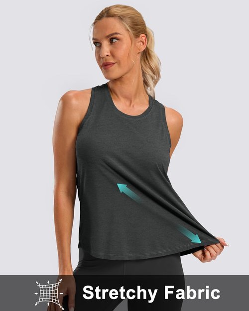 G Gradual Women's Workout Tank Tops - Racerback Athletic Yoga Shirt | Loose Fit Sleeveless Gym Top