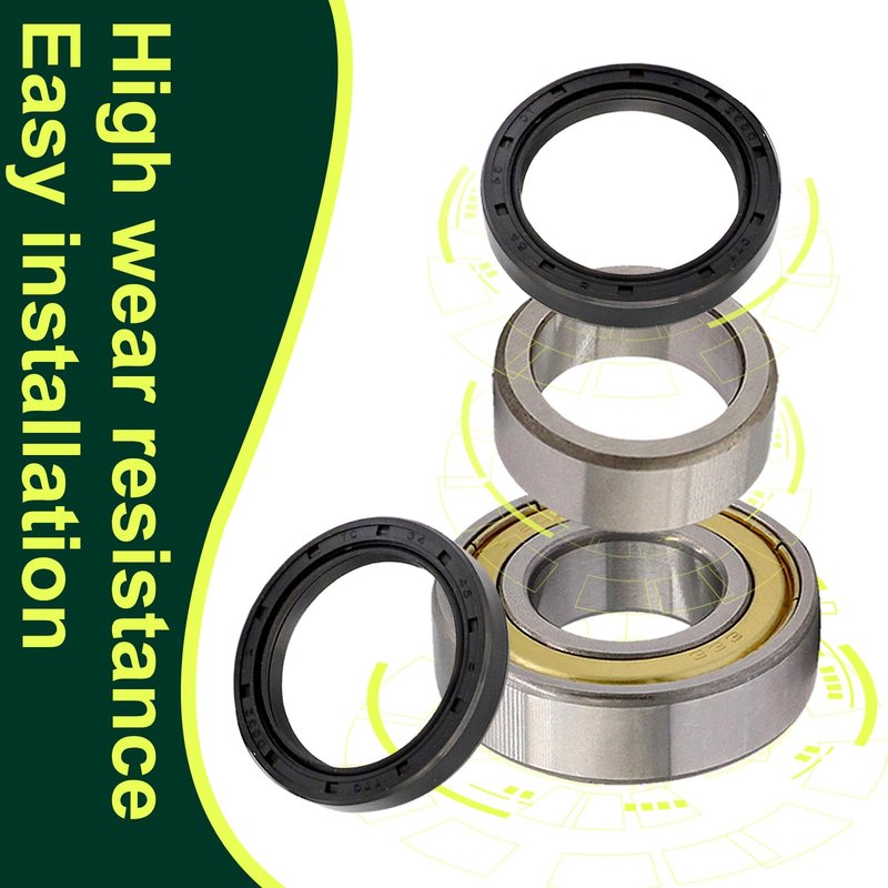 Panglong Golf Cart Rear Axle Bearing Bushing & Oil Seal Kit Fits Club Car DS & Precedent 1986-2014 Electric Model, OEM 1011291, 1014207, 1013794