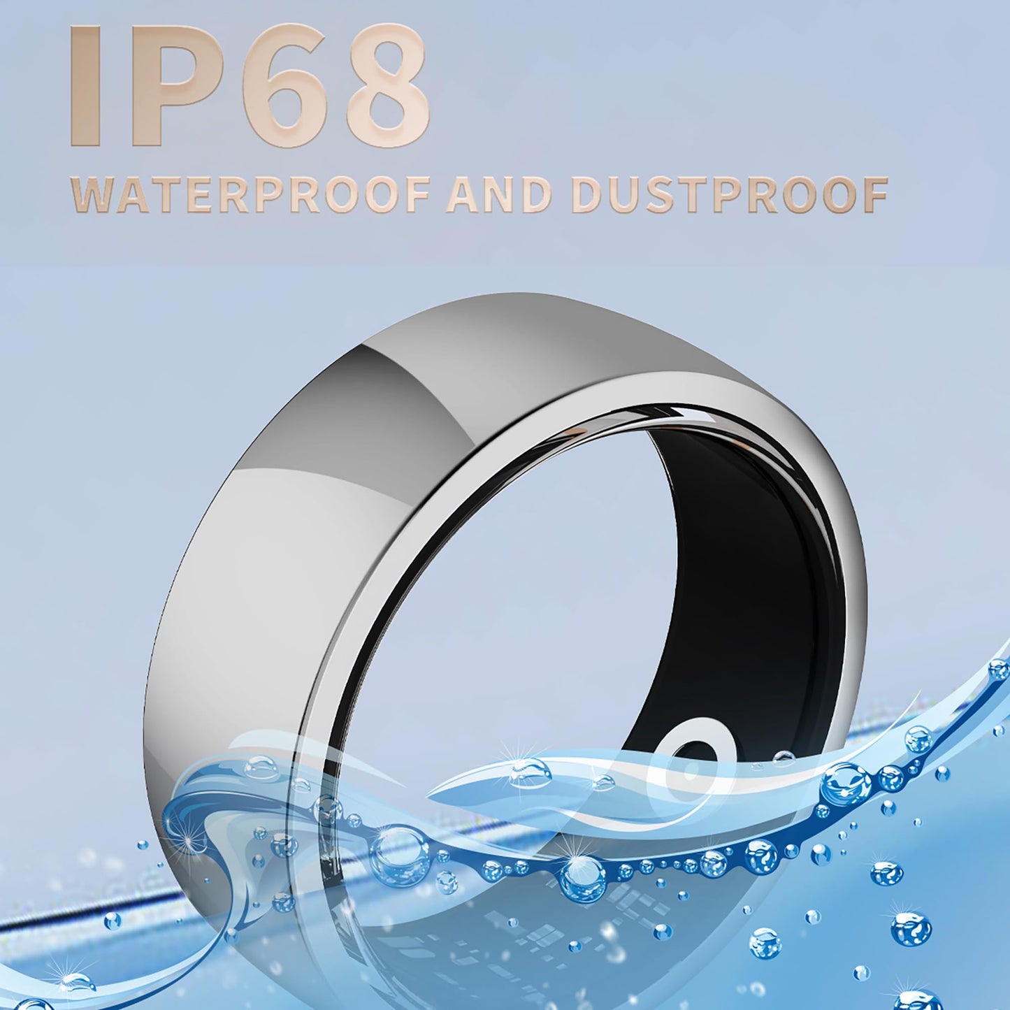 Smart Fitness Tracker - Health Ring with Remote Camera, Heart Rate & Sleep Monitor - Waterproof Sports Step Counter for Men & Women