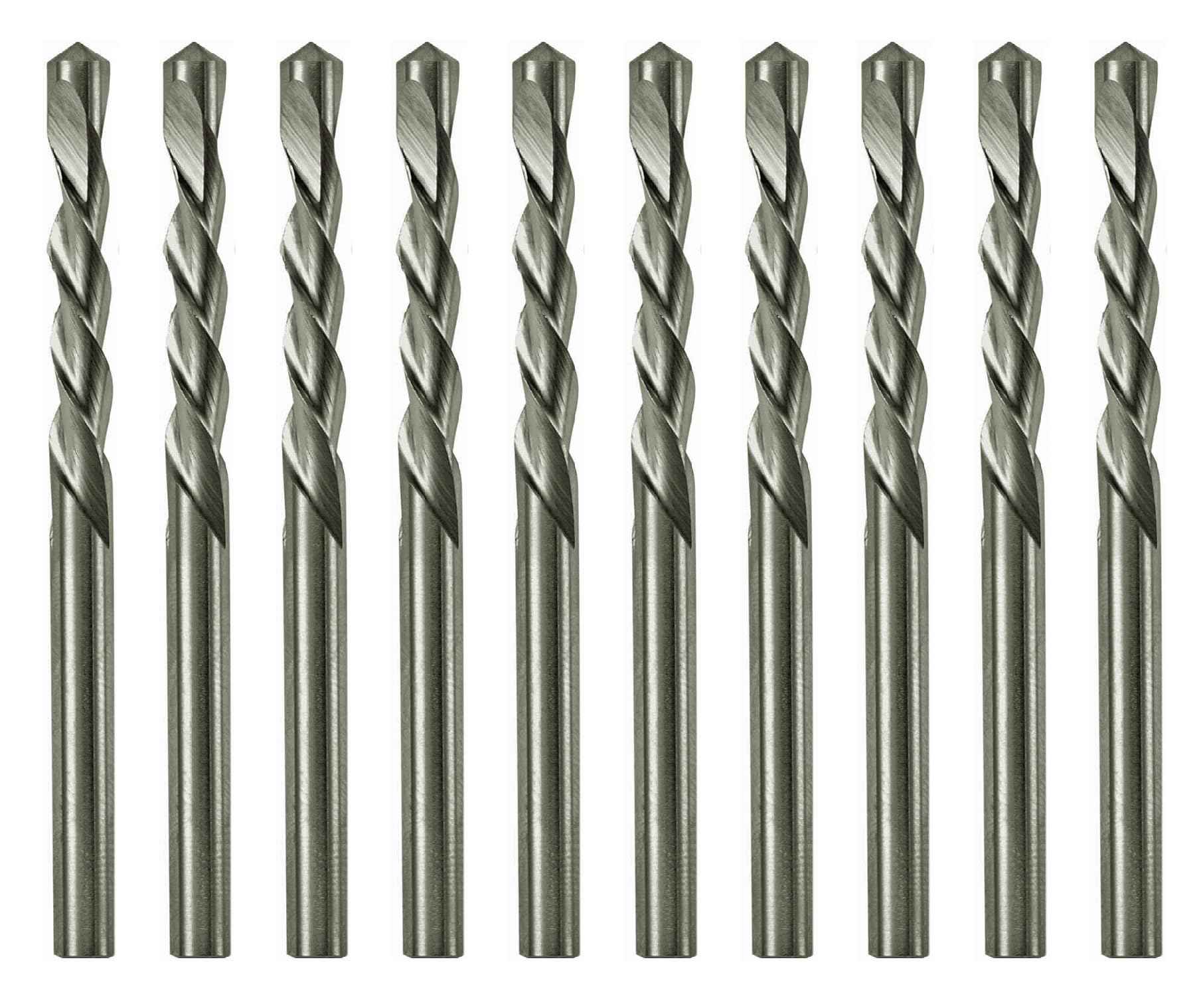 Drywall Cut Out Bit 1/4 Inch Guidepoint Rotary Router Tool Bit HSS Cutout Saw Bit Cut Bits for Gypsum Board-10Pcs