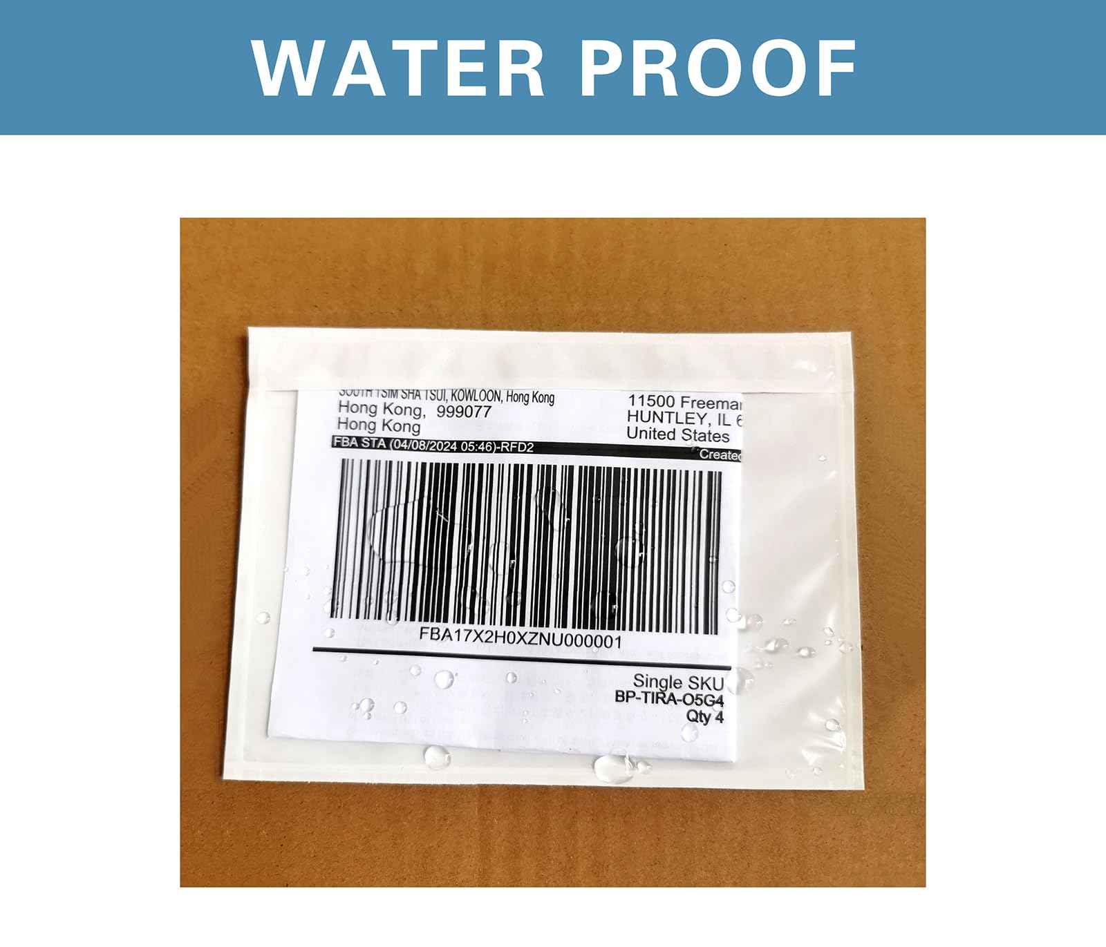 1000 Pcs 7.5”x 5.5” Packing List Envelope Pouches, Clear Packing Envelopes for Shipping and Mailing, Pouch Enclosed Bags with Packing Slips Invoice Label