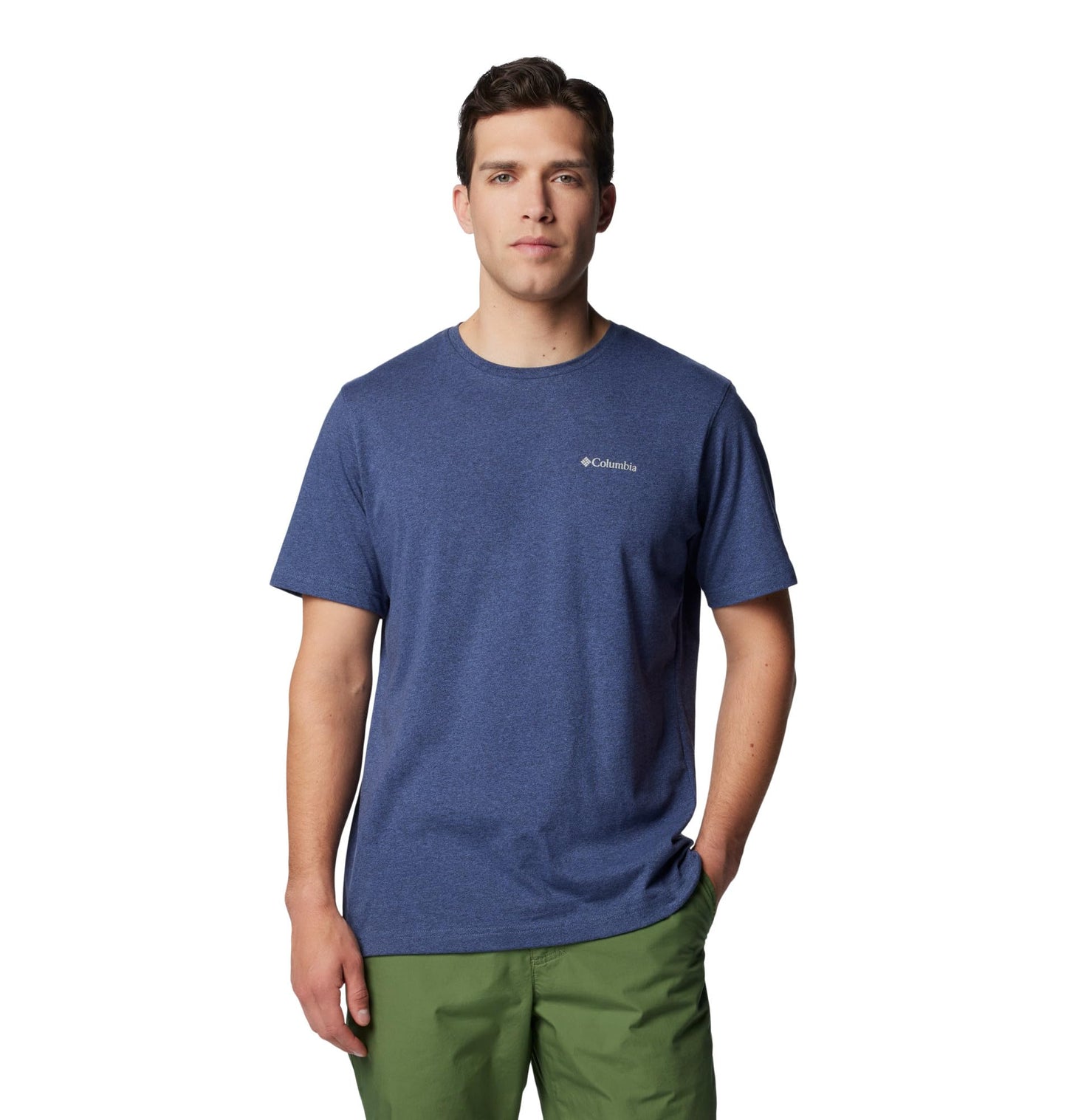 Columbia Mens Thistletown Hills Short Sleeve T-Shirt, Dark Mountain Heather, 4X
