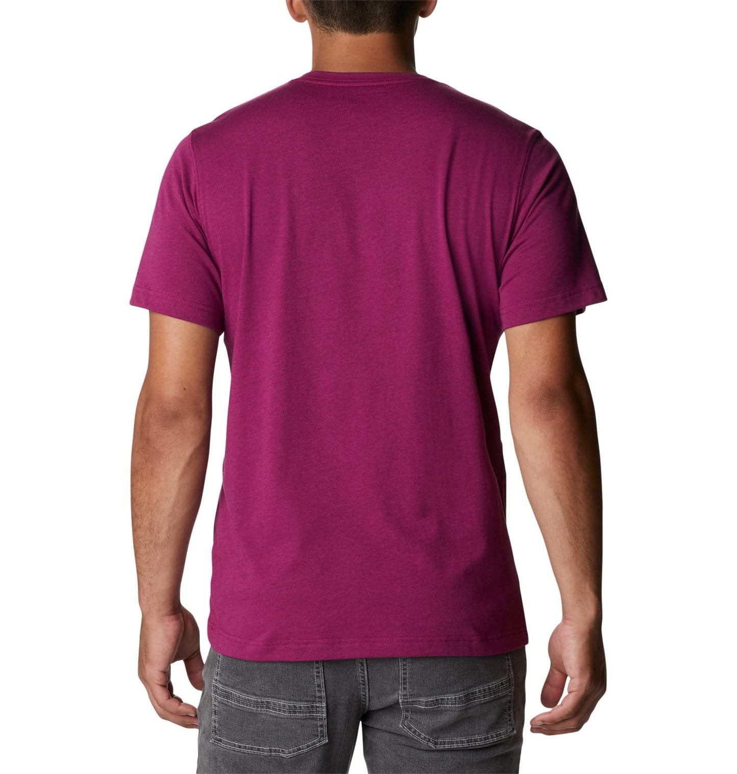 Columbia Men's Thistletown Hills Short Sleeve, Red Onion Heather, 4X Big