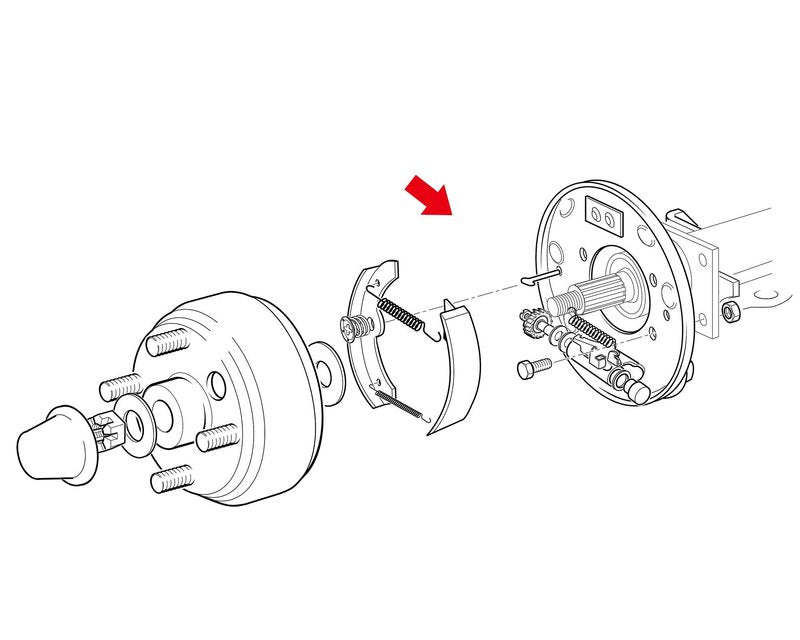 10L0L Brake Assembly for EZGO TXT PDS, for Yamaha G14 G16 G19 G20 G21 G22 Golf Cart, Driver Side and Passenger Side, Includes Brake Shoes, OEM# 70998-G01 70998-G02