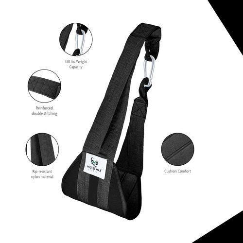 Impulse Max Sports Ultimate AB Straps for Pull-Up Bar | Durable Nylon Leg Raise for Core Strength & Six-Pack Abs Training | Ideal for Men & Women (Pair)