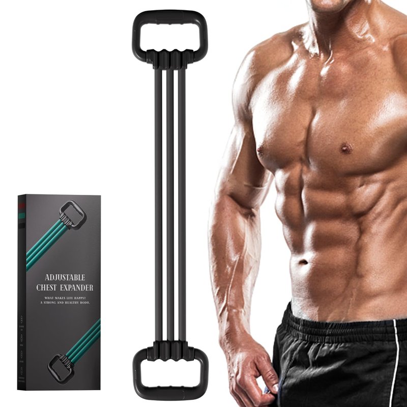 Resistance Bands with Handles, Single Resistance Bands, Exercise Bands with Comfortable Handles, Resistance Training, Physical Therapy, Home Workouts, Fitness, Pilates(Black)