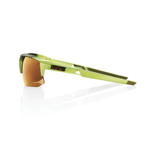 100% Speedcoupe Sport Performance Sunglasses - Sport and Cycling Eyewear (Matte Metallic VIPERIDAE - Bronze Multilayer Mirror)