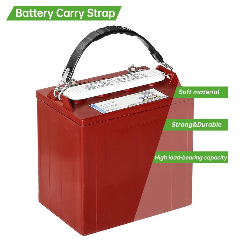 10L0L Universal Golf Cart Battery Carrier Lift Strap for Trojan Batteries, Battery Handle Lifting Removal Strap