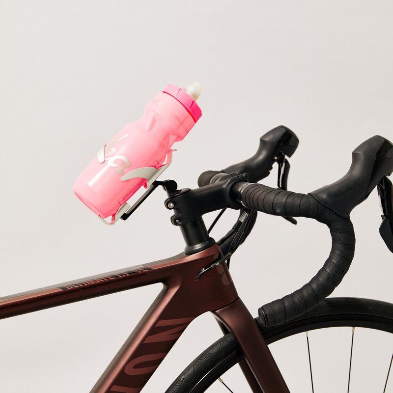 Vincita Stem Top Cap Bottle Cage Adapter – Adjustable 360° Rotating Mount – Aluminum Cockpit Hydration Holder for Road, Gravel & MTB (Black)