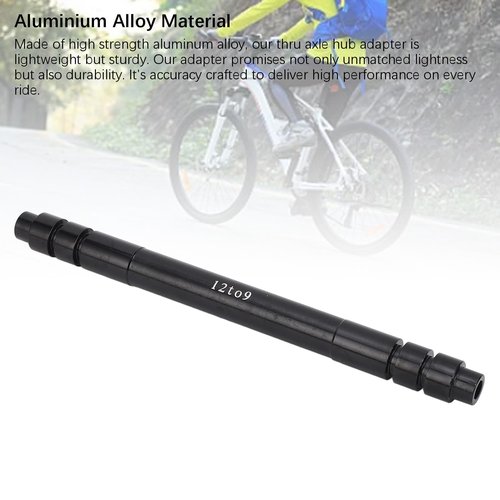 RiToEasysports Cycle Thru Axle Hub Adapter, Aluminum Alloy 12mm to 9mm Quick Release Thru Axle Adapter Conversion for Mountain Road Bikes (135MM)