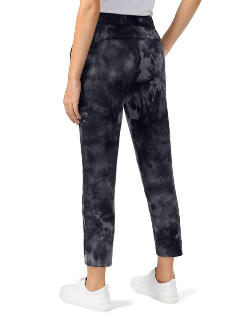 G Gradual Women's 7/8 Stretch Ankle Pants - Deep Pockets for Golf, Travel & Lounge Comfort