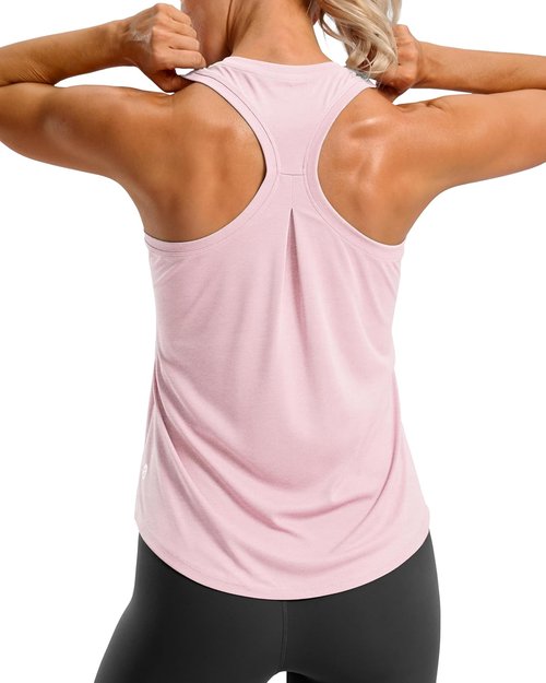 G Gradual Women's Racerback Yoga Tank Top - Loose Fit Athletic Shirt for Gym & Running