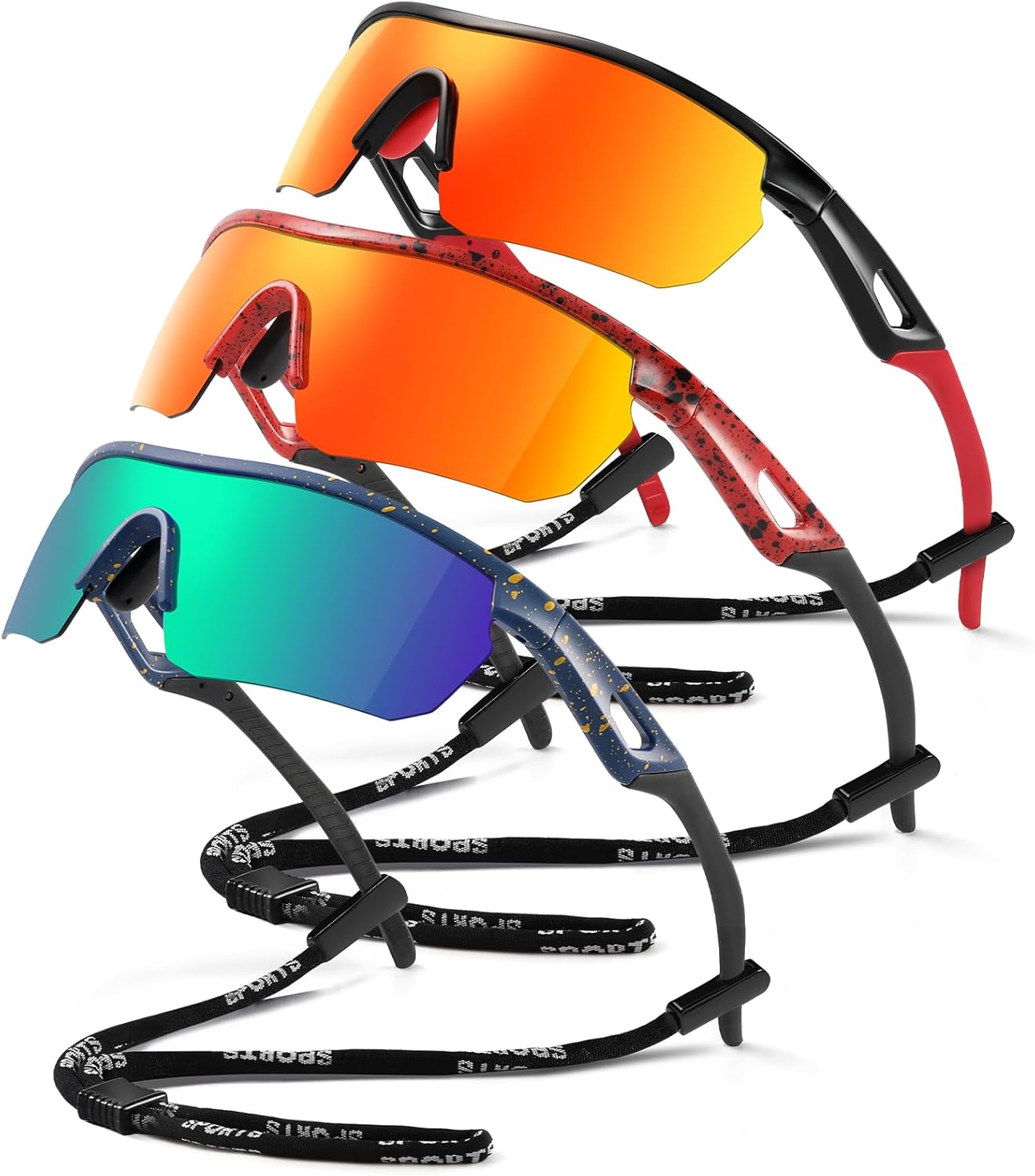 Skiennix Kids Sunglasses - Polarized Baseball Goggles for Boys & Girls Ages 3-12 | UV Protection