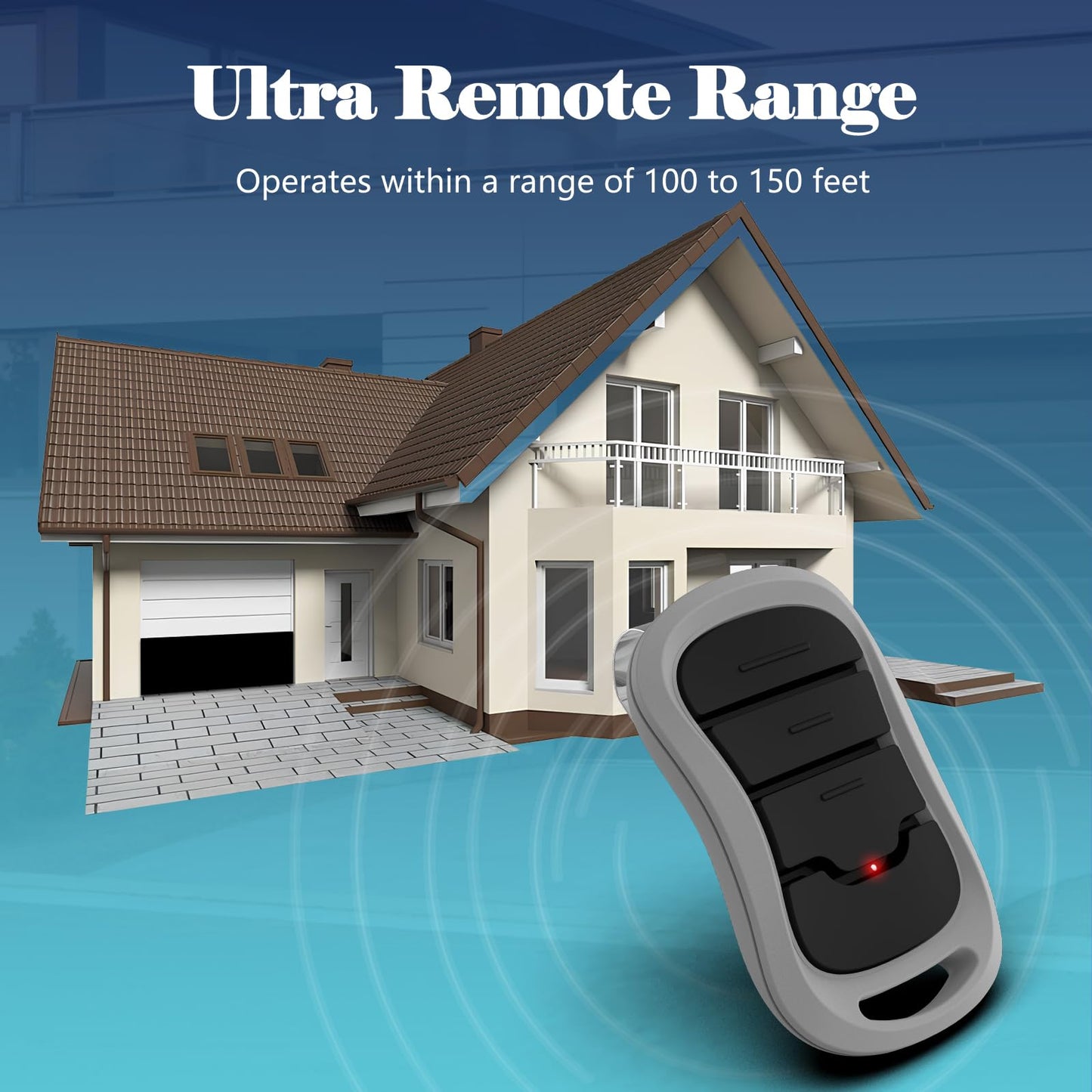 1 for Genie Garage Door Opener Remote for All Genie Intellicode Garage Door Openers, G3T-BX G3T-R 3-Button Intellicode Remote Replacement, Auto-Seek Dual Frequency (1997 to Present)