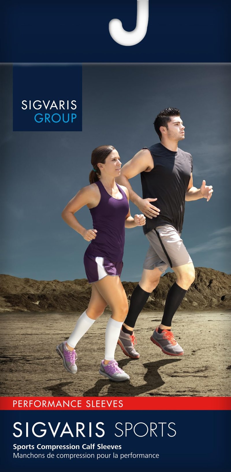 SIGVARIS Unisex Performance Compression Running Sleeve 412V 20-30mmHg,Black,Small