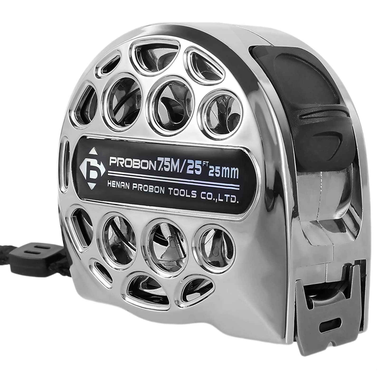 7.5M/25FT Stainless Steel Retractable Tape Measure with Double-Sided Scale, Manual Lock Measure Tape, Waterproof Anti-Fall Measure Ruler, Retractable Measure Ruler for Household Agricultural (1PCS)