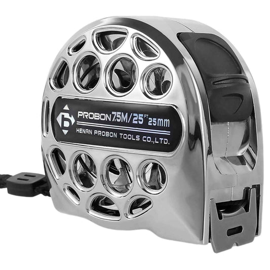 7.5M/25FT Stainless Steel Retractable Tape Measure with Double-Sided Scale, Manual Lock Measure Tape, Waterproof Anti-Fall Measure Ruler, Retractable Measure Ruler for Household Agricultural (1PCS)