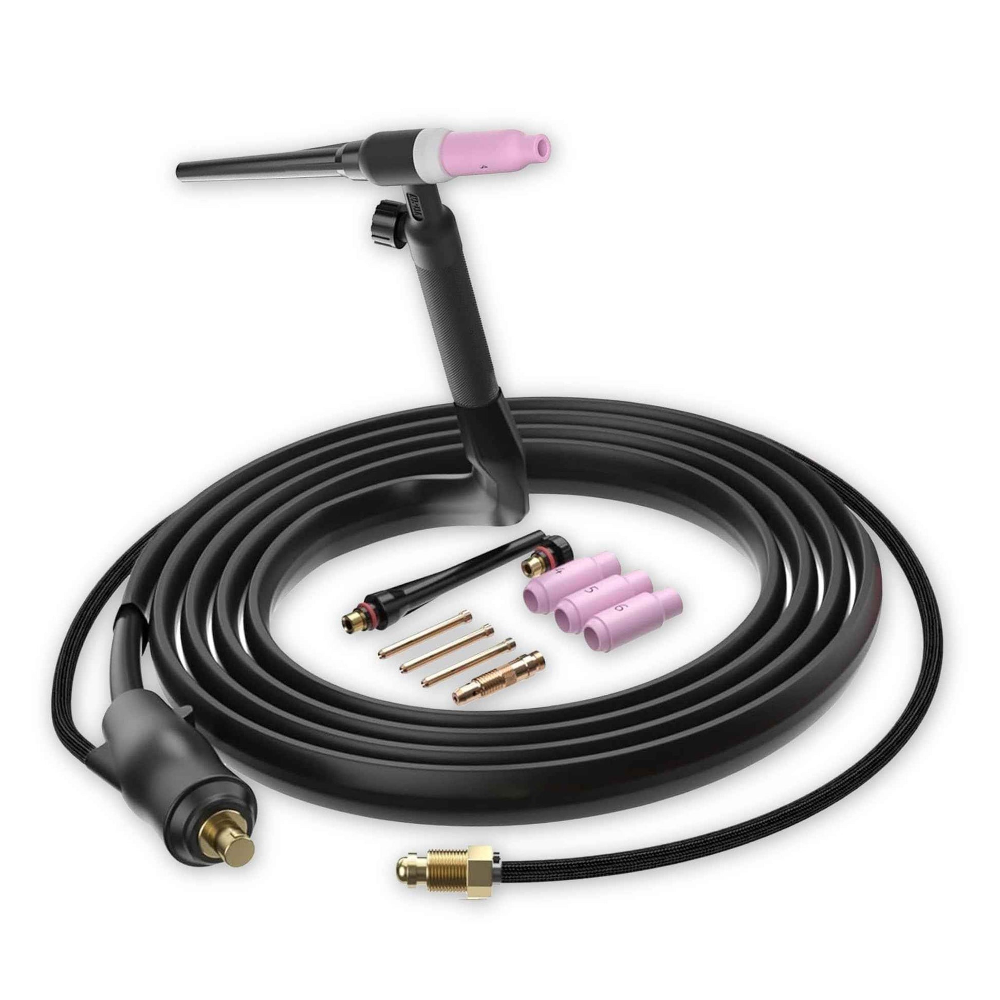 LOTOS MTT130 Lift TIG Torch for MIG225/MIG225SP Welder, WP-17V Welding gun with Dinse 35-50mm Quick Connector & 5/8-18 Argon Connector, 13FT Cable