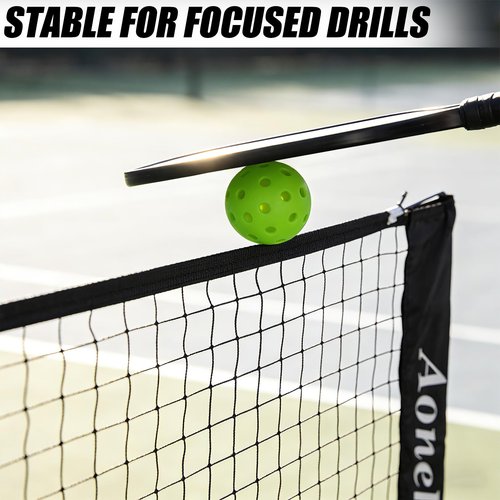 Aoneky Portable Pickleball & Tennis Practice Net - No Tools Easy Setup in Minutes, 10ft Freestanding Net for Driveway, Backyard, Indoor, Outdoor Use, Includes Carry Bag