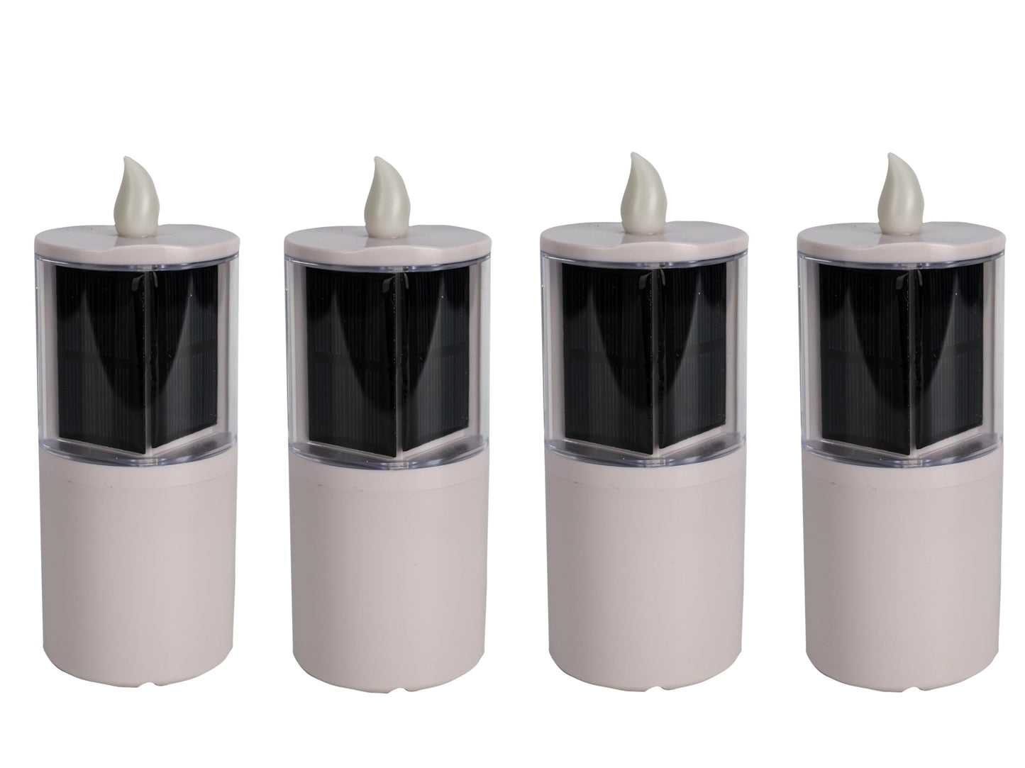 OURMEMO Solar Candles Outdoor Waterproof, Solar Candles for Cemetery, 2.5"x6.5",Dusk to DAW,for Cemetery Grave Garden Patio Yard Lawn Decoration (Set of 1)